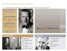 Tablet Screenshot of heinrich-mann-gesellschaft.de